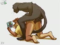 Furry zoo monkey banging a gamer dog xxx